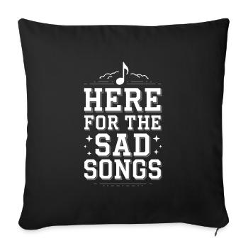 Emo Vibes and Emotional Punk Aesthetic for the - Sofa pillowcase 17,3'' x 17,3'' (45 x 45 cm) - black - Front