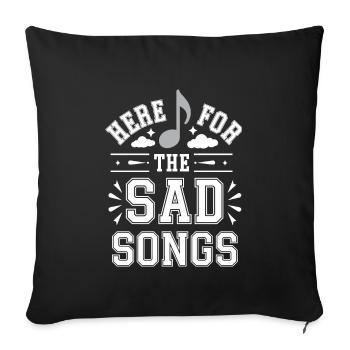 Emo Vibes and Emotional Punk Aesthetic for the - Sofa pillowcase 17,3'' x 17,3'' (45 x 45 cm) - black - Front