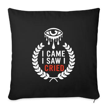 Emo Vibes and Emotional Punk Aesthetic for the - Sofa pillowcase 17,3'' x 17,3'' (45 x 45 cm) - black - Front