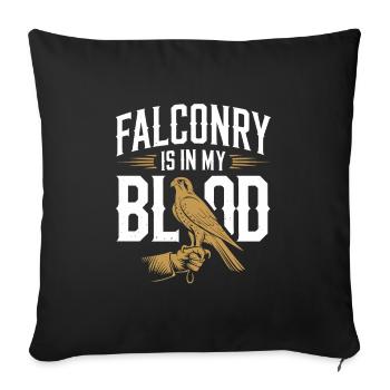 Explore the Art of Falconry with Magnificent Birds - Sofa pillowcase 17,3'' x 17,3'' (45 x 45 cm) - black - Front