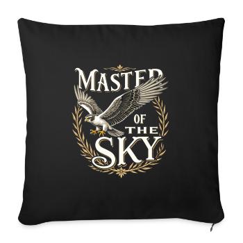 Explore the Art of Falconry with Magnificent Birds - Sofa pillowcase 17,3'' x 17,3'' (45 x 45 cm) - black - Front
