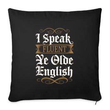 Renaissance Fair Outfit Medieval Ren Faire - Sofakissenbezug 45 x 45 cm - Schwarz - Vorne
