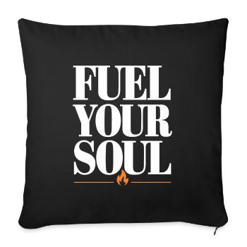 Emotional Healing Journey Towards Mindfulness and - Sofa pillowcase 17,3'' x 17,3'' (45 x 45 cm) - black - Front