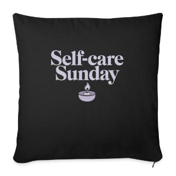 Emotional Healing Journey Towards Mindfulness and - Sofa pillowcase 17,3'' x 17,3'' (45 x 45 cm) - black - Front
