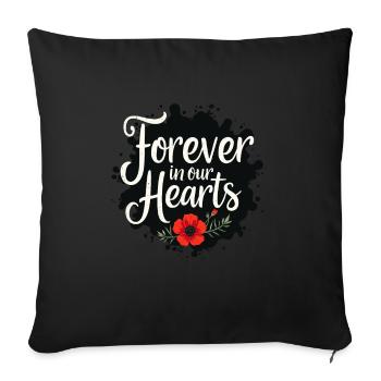 Honor Veterans Day with Patriotism and Military - Sofakissenbezug 45 x 45 cm - Schwarz - Vorne