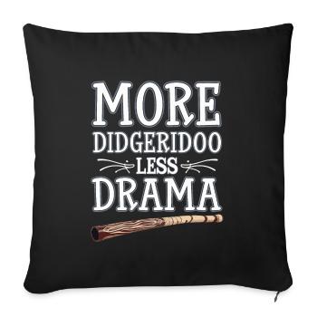 Didgeridoo Player Embracing Aboriginal Instrument - Sofakissenbezug 45 x 45 cm - Schwarz - Vorne