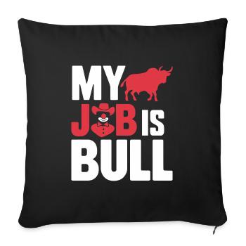 Rodeo Clown Entertainer Bull Riding And Rodeo - Sofa pillowcase 17,3'' x 17,3'' (45 x 45 cm) - black - Front