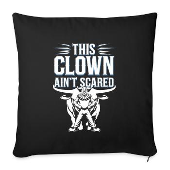 Rodeo Clown Entertainer Bull Riding And Rodeo - Sofa pillowcase 17,3'' x 17,3'' (45 x 45 cm) - black - Front