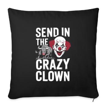 Rodeo Clown Entertainer Bull Riding And Rodeo - Sofa pillowcase 17,3'' x 17,3'' (45 x 45 cm) - black - Front