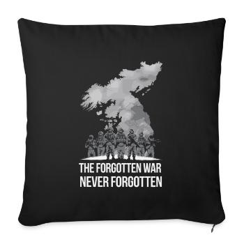 Korean War Veteran Honor and Recognition - Sofa pillowcase 17,3'' x 17,3'' (45 x 45 cm) - black - Front