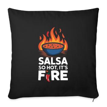 Salsa Lover Fiesta Mexican Cuisine Freshness - Sofa pillowcase 17,3'' x 17,3'' (45 x 45 cm) - black - Front