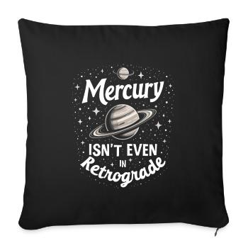 Astrology Skeptic: Critical Thinking - Sofa pillowcase 17,3'' x 17,3'' (45 x 45 cm) - black - Front