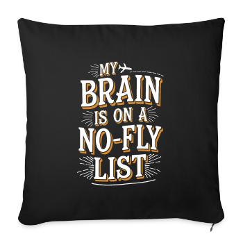 Conspiration de contrôle mental Mk-Ultra et gouvernement - Housse de coussin décorative 45 x 45 cm - noir - Devant