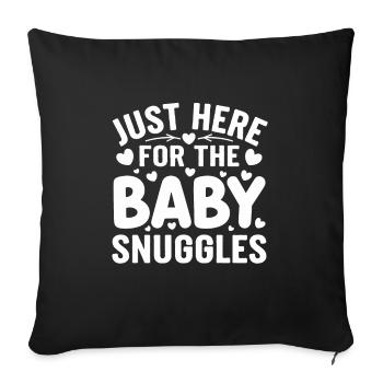Parenthood humor New fathers have for the first time - Sofa pillowcase 17,3'' x 17,3'' (45 x 45 cm) - black - Front