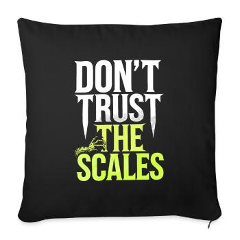 Lizard People Reptile Conspiracy And Secret - Sofa pillowcase 17,3'' x 17,3'' (45 x 45 cm) - black - Front