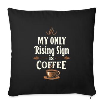 Astrology Skeptic: Critical Thinking - Sofa pillowcase 17,3'' x 17,3'' (45 x 45 cm) - black - Front