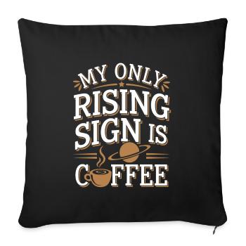 Astrology Skeptic: Critical Thinking - Sofa pillowcase 17,3'' x 17,3'' (45 x 45 cm) - black - Front