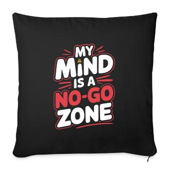 Conspiration de contrôle mental Mk-Ultra et gouvernement - Housse de coussin décorative 45 x 45 cm - noir - Devant