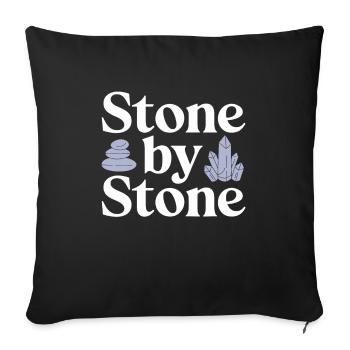 Passionné de collecte de géologie et de - Housse de coussin décorative 45 x 45 cm - noir - Devant