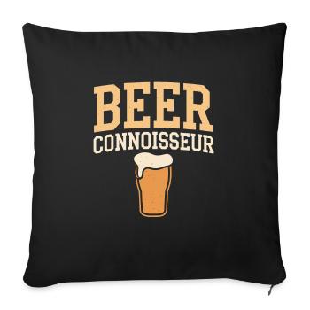 Craft-beer-enthusiast, Lokaler Brauerei-fan - Sofakissenbezug 45 x 45 cm - Schwarz - Vorne