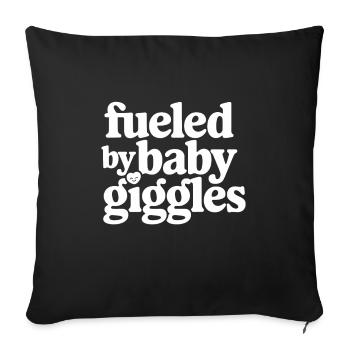 Parenthood humor New fathers have for the first time - Sofa pillowcase 17,3'' x 17,3'' (45 x 45 cm) - black - Front