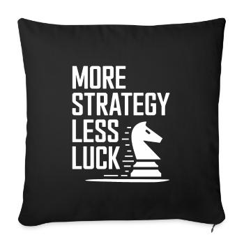 Chess Revival Movement Chess Lover Strategic - Sofa pillowcase 17,3'' x 17,3'' (45 x 45 cm) - black - Front