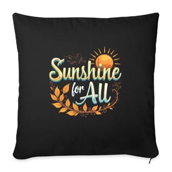 Solar Power Renewable Energy Sustainable Living - Sofa pillowcase 17,3'' x 17,3'' (45 x 45 cm) - black - Front