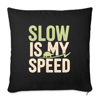 Soins des tortues pour les propriétaires de - Housse de coussin décorative 45 x 45 cm - noir - Devant