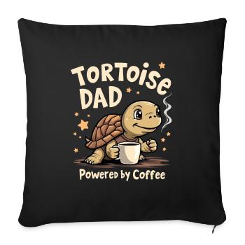 Schildkrötenpflege Für Besitzer Von - Sofakissenbezug 45 x 45 cm - Schwarz - Vorne