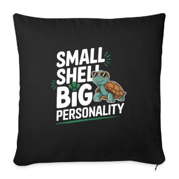 Schildkrötenpflege Für Besitzer Von - Sofakissenbezug 45 x 45 cm - Schwarz - Vorne
