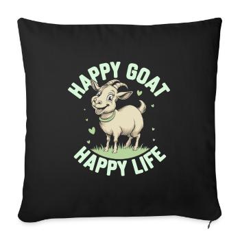 DIY mushroom enthusiasts Home mushroom cultivation - Sofa pillowcase 17,3'' x 17,3'' (45 x 45 cm) - black - Front