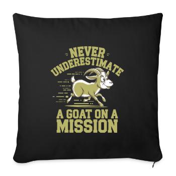 DIY mushroom enthusiasts Home mushroom cultivation - Sofa pillowcase 17,3'' x 17,3'' (45 x 45 cm) - black - Front
