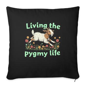DIY mushroom enthusiasts Home mushroom cultivation - Sofa pillowcase 17,3'' x 17,3'' (45 x 45 cm) - black - Front