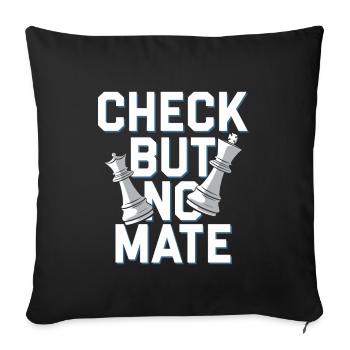 Chess Revival Movement Chess Lover Strategic - Sofa pillowcase 17,3'' x 17,3'' (45 x 45 cm) - black - Front