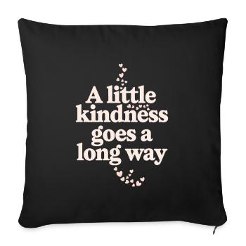 Intelligence émotionnelle Empathie Défenseur de la pleine conscience - Housse de coussin décorative 45 x 45 cm - noir - Devant