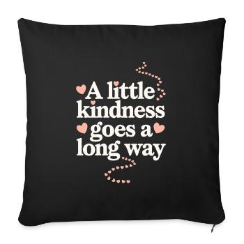 Intelligence émotionnelle Empathie Défenseur de la pleine conscience - Housse de coussin décorative 45 x 45 cm - noir - Devant