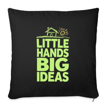 Basteln Mit Kindern Diy-projekte Und Lustige - Sofakissenbezug 45 x 45 cm - Schwarz - Vorne