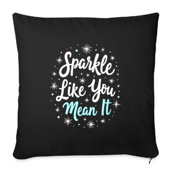 Spring cleaning enthusiasts, new beginnings and - Sofa pillowcase 17,3'' x 17,3'' (45 x 45 cm) - black - Front