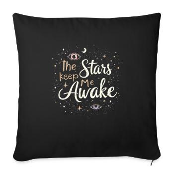 Sarcasme fonctionnel du matin pour les noctambules - Housse de coussin décorative 45 x 45 cm - noir - Devant