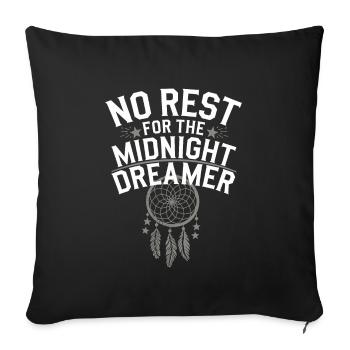 Sarcasme fonctionnel du matin pour les noctambules - Housse de coussin décorative 45 x 45 cm - noir - Devant