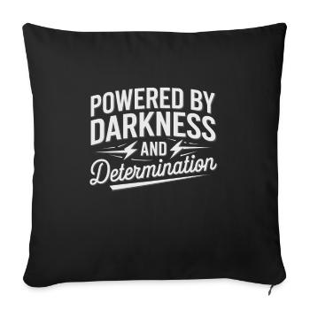 Sarcasme fonctionnel du matin pour les noctambules - Housse de coussin décorative 45 x 45 cm - noir - Devant