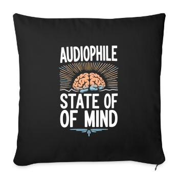 Un son haut de gamme de haute qualité pour la culture audiophile - Housse de coussin décorative 45 x 45 cm - noir - Devant