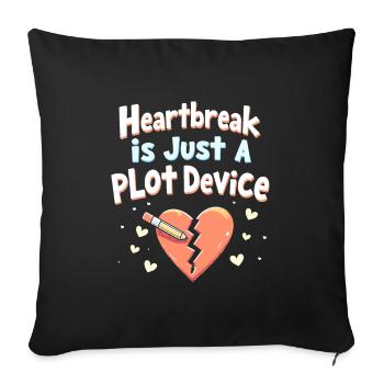 Séparation, autonomisation, amour de soi, nouveaux départs - Housse de coussin décorative 45 x 45 cm - noir - Devant