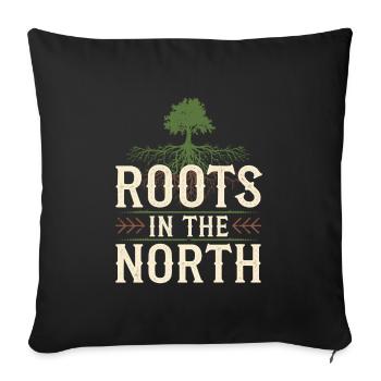 Scandinavian Aesthetics, Nordic - Sofa pillowcase 17,3'' x 17,3'' (45 x 45 cm) - black - Front