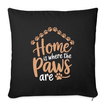 Freiwillige Tierrettung Animal Shelter Heroes - Sofa pillowcase 17,3'' x 17,3'' (45 x 45 cm) - black - Front