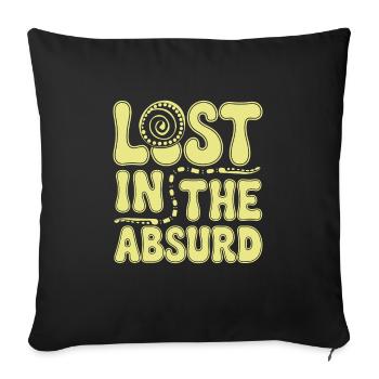 Surreal Art Humor Dreamlike Images Floating - Sofa pillowcase 17,3'' x 17,3'' (45 x 45 cm) - black - Front