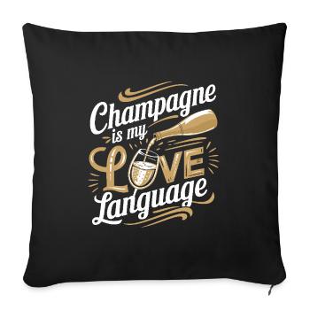 Brunch Culture Bottomless Mimosa Lovers - Housse de coussin décorative 45 x 45 cm - noir - Devant