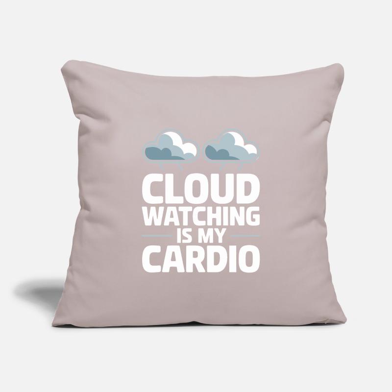 Cloudy view, Relaxing sky, Dreamy Sofa pillowcase 17,3'' x 17,3'' (45 x 45 cm)