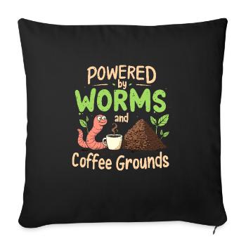 Composting enthusiasts Sustainable gardening - Sofa pillowcase 17,3'' x 17,3'' (45 x 45 cm) - black - Front