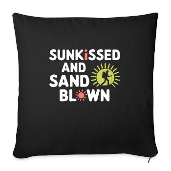 Desert wanderers, rugged trails and dry - Sofa pillowcase 17,3'' x 17,3'' (45 x 45 cm) - black - Front